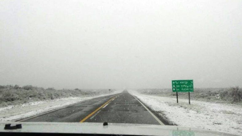 El estado de la Ruta Nacional 143 en San Rafael: cómo sigue tras las nevadas.