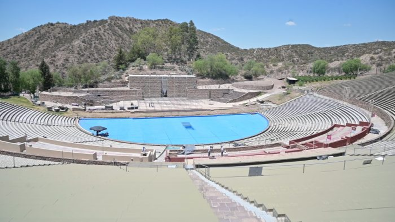 El Teatro Griego se pone a punto para la Vendimia 2023.