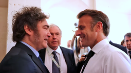 Tras la polémica por el tuit de Villarruel, Macron recibirá a Milei en Francia.