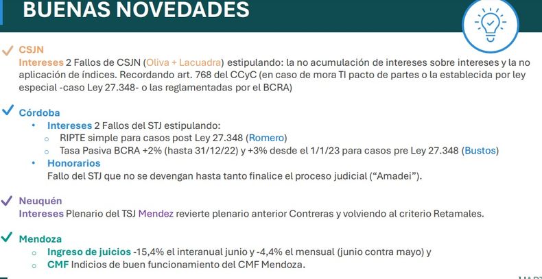 El informe revela que Mendoza tiene indicios de buen funcionamiento.