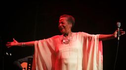 Susana Baca brilló en la noche del lunes en el Teatro Plaza. Foto gentileza: Nicolás Ríos