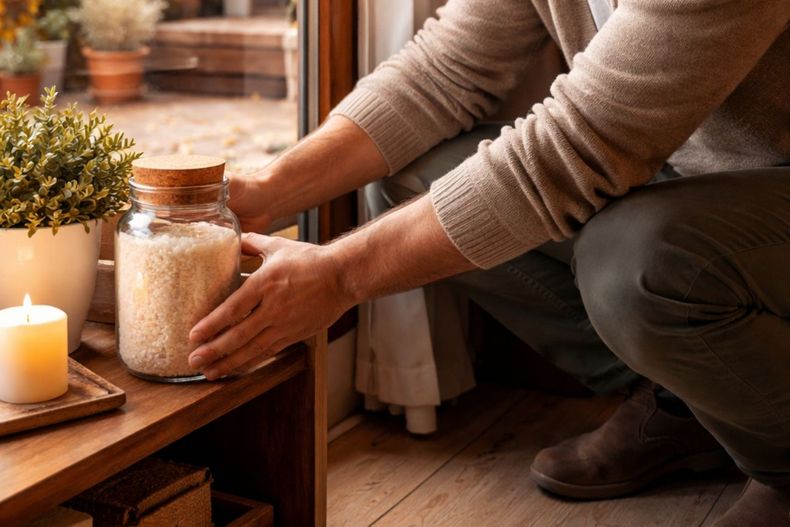 Ni en el living ni al azar: dónde colocar un frasco con arroz para atraer abundancia
