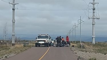 Accidente en el ingreso a La Junta, Malargüe. Accidente en el ingreso a La Junta, Malargüe.
