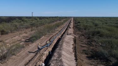 La obra abastecerá de agua potable a 89 explotaciones agropecuarias