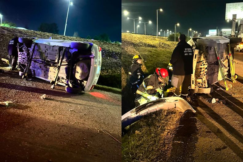 El accidente vial ocurrió en la noche del miércoles en el Acceso Sur, a la altura de Godoy Cruz.