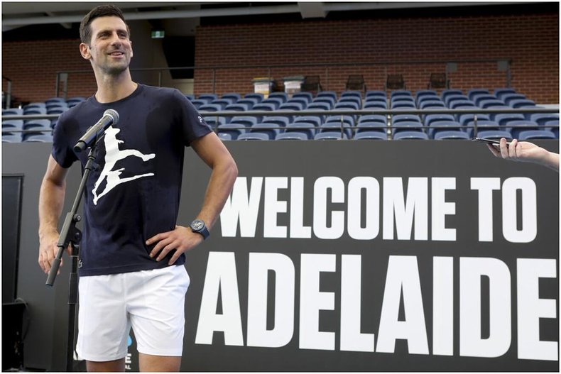 Nole Djokovic va por la victoria.