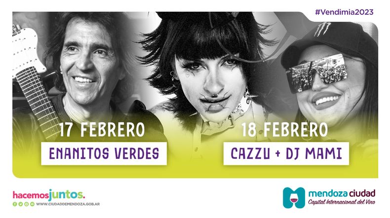 Vendimia de Ciudad: con dos noches y grandes espectáculos.