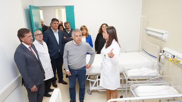 rodolfo suarez inauguro una megaobra iniciada por alfredo cornejo: es la continuidad