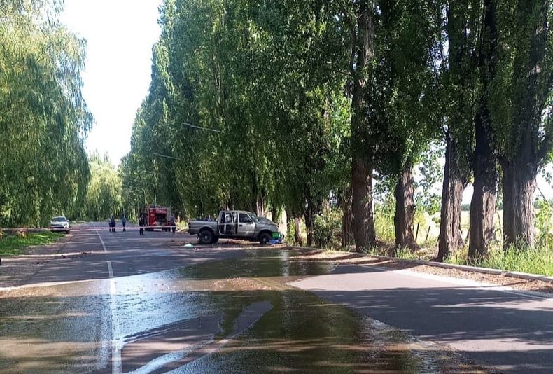 El accidente vial ocurrió minutos después de las 8.