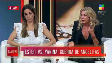 Feroz cruce entre Yanina Latorre y Estefi Berardi al aire.