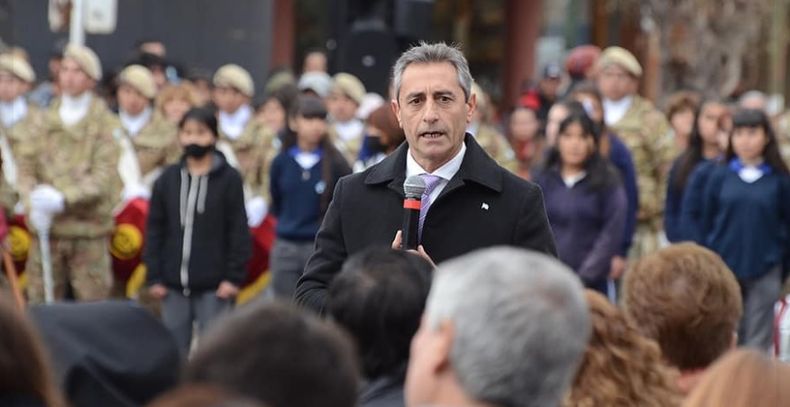 El intendente saliente de San Carlos, Rolando Scanio.