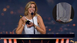 El blooper de Luciana Geuna al recibir el Martín Fierro: Pensé que perdía.