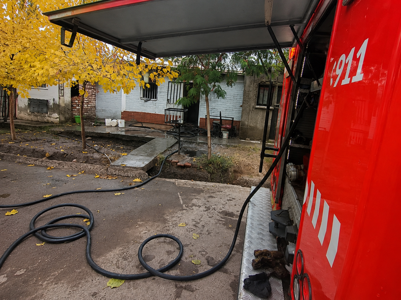 El incendio ocurrió en la mañana de este jueves en Guaymallén.