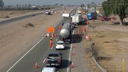 Importante congestión por el corte por las obras en el Acceso Este.