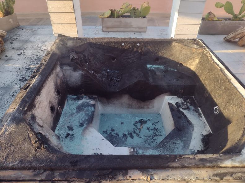 El humo causó susto en el hotel pero el incendio fue controlado rápidamente.&nbsp;