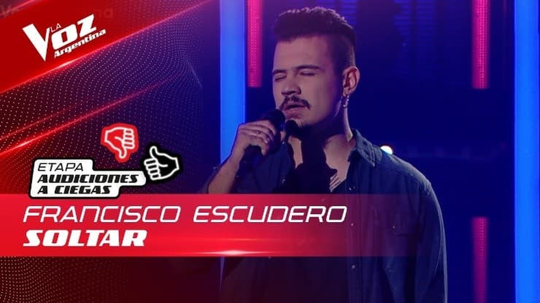 Francisco Escudero, oriundo de San Rafael, vivió una noche increíble ayer en el reality La Voz.