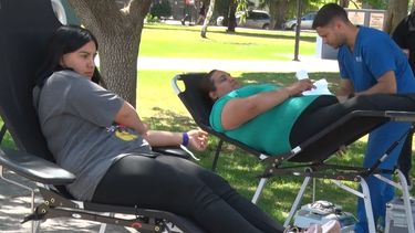 En la Plaza de Tunuyán se llevó a cabo la campaña de donación de sangre