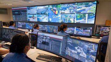 El centro de monitoreo fue clave para capturar a los dos sospechosos.