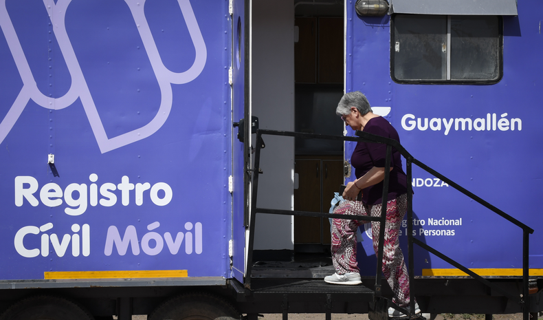 Registro Civil Móvil en Guaymallén.