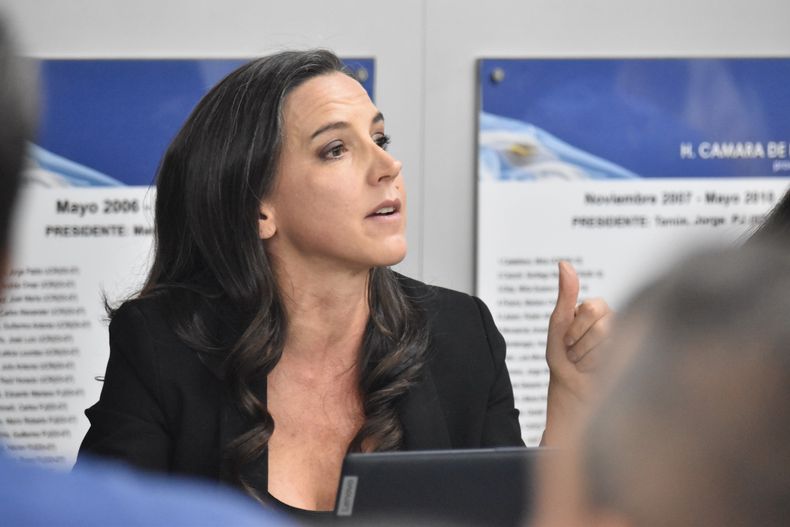 Los dos proyectos que Mercedes Rus anunció que enviará a la Legislatura de Mendoza. Foto: Prensa Ministerio de Seguridad.