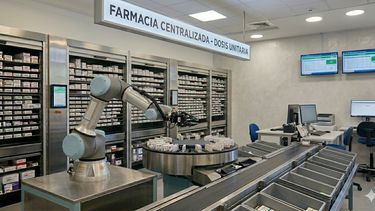Mendoza se moderniza: instalarán robots en las farmacias de los principales hospitales. Imagen creada con IA Mendoza se moderniza: instalarán robots en las farmacias de los principales hospitales. Imagen creada con IA