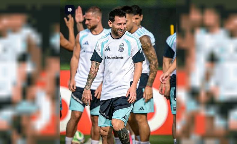 Lionel Messi entrenó a la par de sus compañeros este jueves por la tarde.&nbsp;