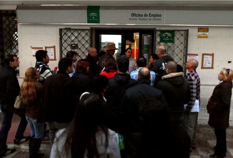 Desempleo desocupación España Europa