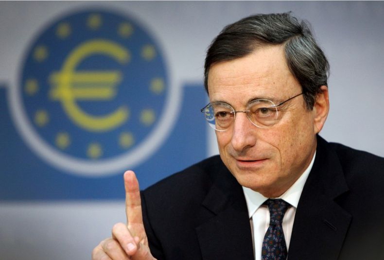 Draghi dijo que los riesgos geopolíticos son más altos que hace unos meses en Europa.