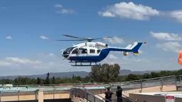 Trasladaron en helicóptero al Notti a un bebé quemado con agua hirviendo en San Rafael