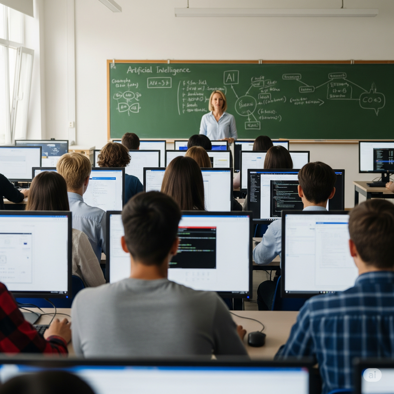 Serán unos 2500 los estudiantes de Mendoza que rendián las Prueba Pisa. Imagen IA