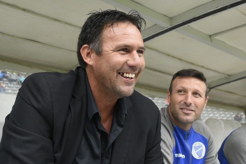 Walter Ribonetto (derecha) ya trabaj&oacute; en Godoy Cruz, cuando fue ayudante de Diego Dabove (izquierda).