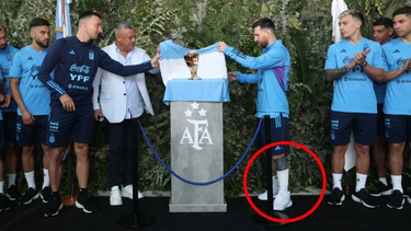 Lionel Messi y su nuevo tatuaje.