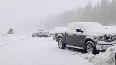 Ruta Provincial 222 en el ingreso a Las Leñas (Foto Gentileza Darío Anzorena)