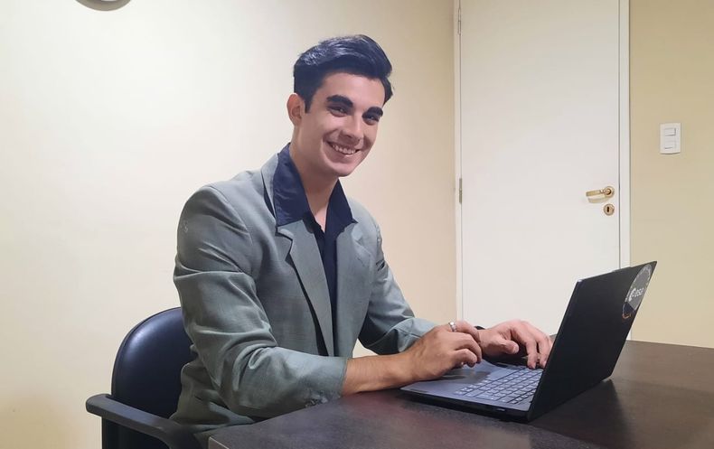 Felipe Altamirano, el malarg&uuml;ino que viajar&aacute; a EEUU, en enero del 2023.