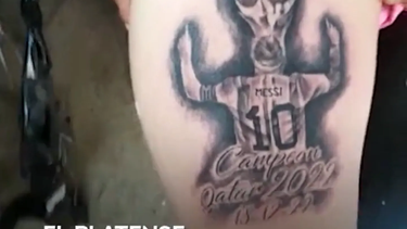 El tatuaje de Lionel Messi que causó críticas.