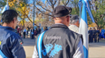 Homenaje a los héroes de la Guerra de Malvinas.