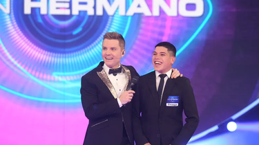 Santiago del Moro, conductor de Gran Hermano y un participante.&nbsp;