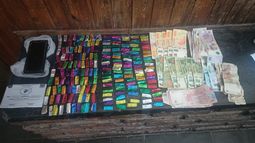 Las dosis de cocaína incautadas en Las Heras.