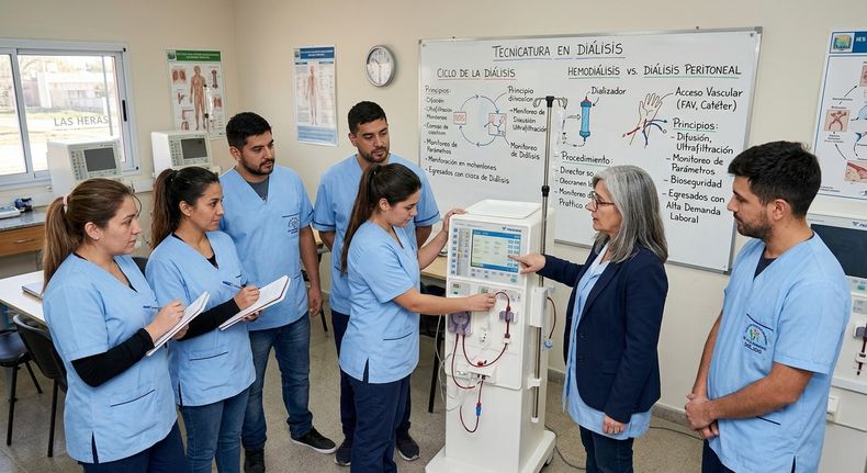 La nueva carrera de salud en Mendoza con trabajo asegurado: dónde cursarla y cuándo arranca. Imagen creada con IA