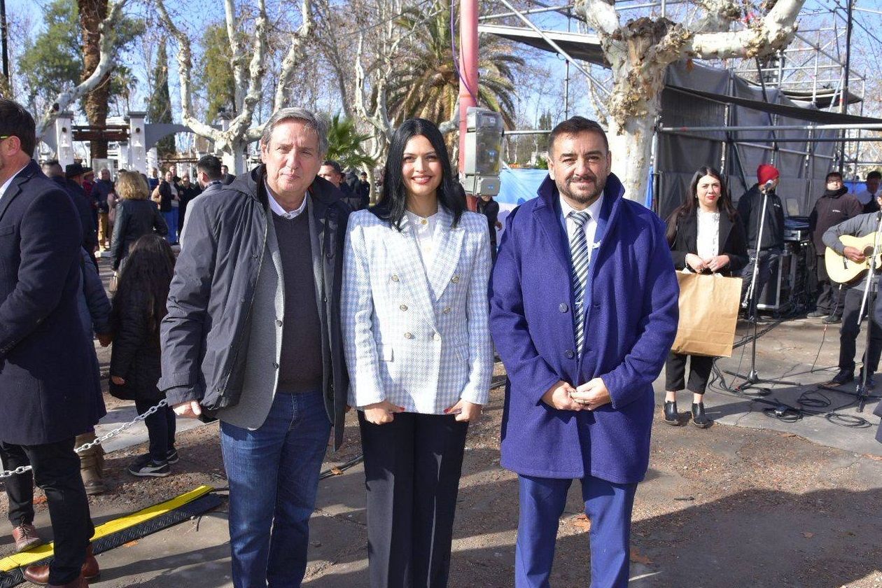 Félix, Destéfanis y Fernando Ubieta, juntos en los festejos por Santa Rosa de Lima
