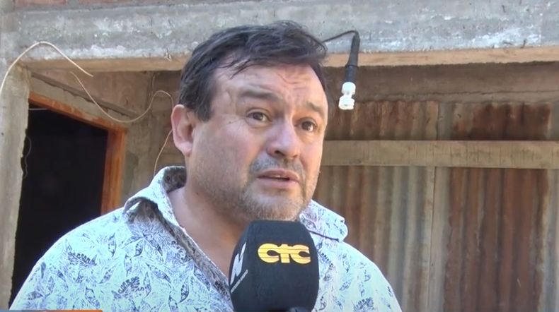 Héctor Olguín, el afectado en General Alvear.