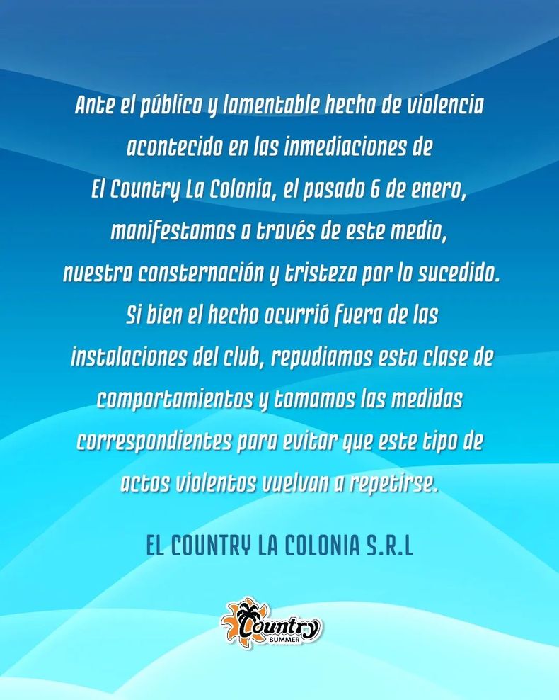 El comunicado del balneario El Country, de Junín, tras la pelea de mujeres que se produjo en las afueras de sus instalaciones
