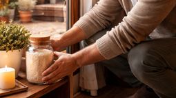 Ni en el living ni al azar: dónde colocar un frasco con arroz para atraer abundancia