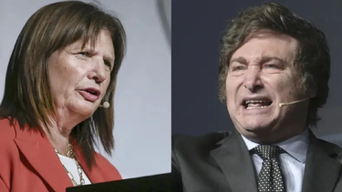 Patricia Bullrich y Javier Milei.