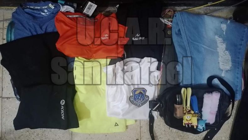 La mercadería robada por la mujer