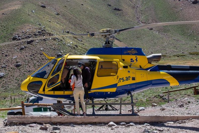 Del rescate en el Aconcagua participaron efectivos de distintas divisiones. 