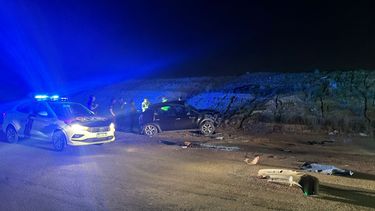 El accidente vial ocurrió en la madrugada de este viernes, en Las Heras. El accidente vial ocurrió en la madrugada de este viernes, en Las Heras.