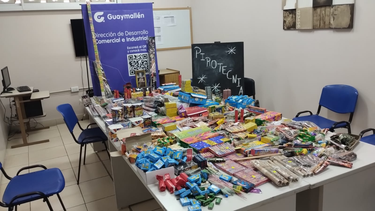 guaymallen decomisa 100 kg de pirotecnia ilegal en operativo municipal