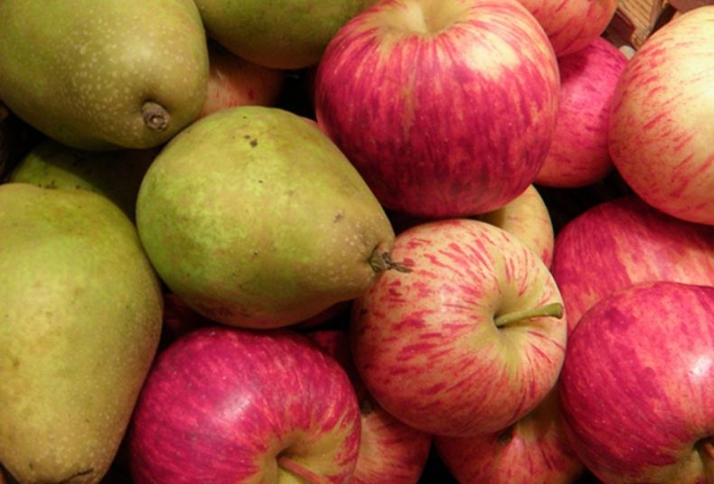 Peras manzanas fruta