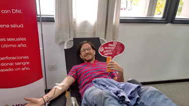 general alvear: campana de donacion de sangre y medula osea en el hospital enfermeros argentinos